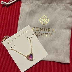 Kendra Scott ari watercolor heart necklace